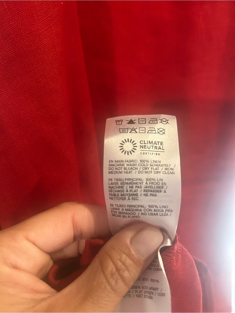 Reformation Red Tie-Strap Mini Dress - Picture 4 of 5